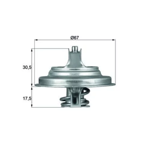 Termostat chladenia TX 54 83D /MAHLE/ - obr. 2