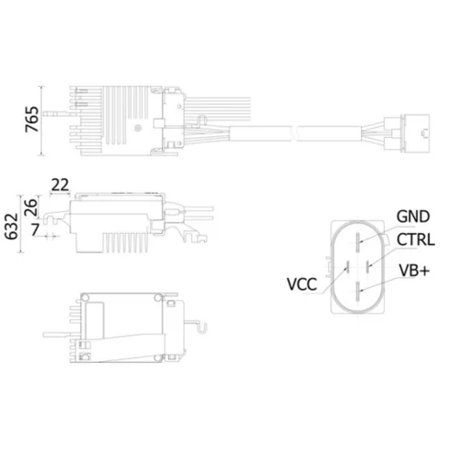 Regulator, ventilator vnutorneho priestoru ABR 79 000S /MAHLE/ - obr. 1