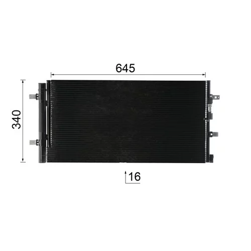 Kondenzátor klimatizácie AC 102 000P /MAHLE/ - obr. 10