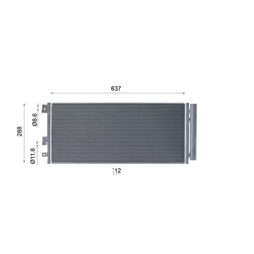 Kondenzátor klimatizácie AC 1102 000S /MAHLE/ - obr. 18