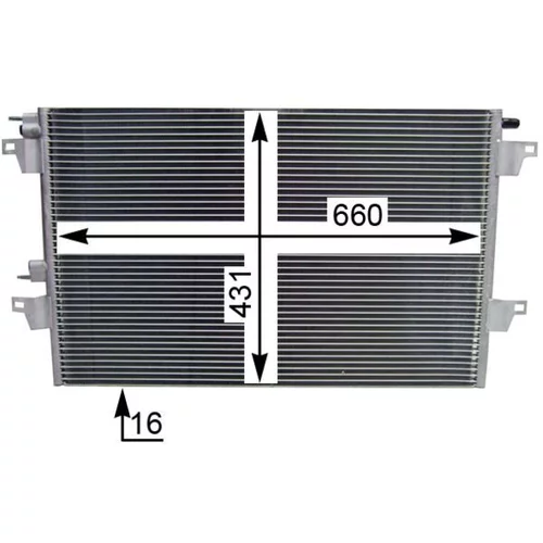 Kondenzátor klimatizácie AC 365 000S /MAHLE/ - obr. 4
