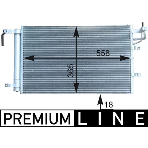 Kondenzátor klimatizácie MAHLE AC 431 000P