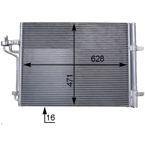 Kondenzátor klimatizácie AC 780 000S /MAHLE/ - obr. 2