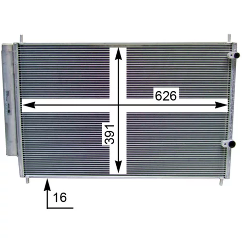 Kondenzátor klimatizácie AC 801 000S /MAHLE/ - obr. 3