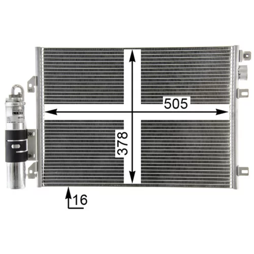 Kondenzátor klimatizácie AC 860 000P /MAHLE/ - obr. 11