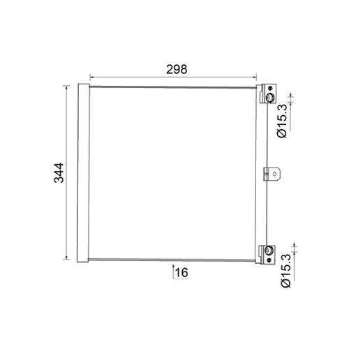 Kondenzátor klimatizácie AC 948 000S /MAHLE/ - obr. 1
