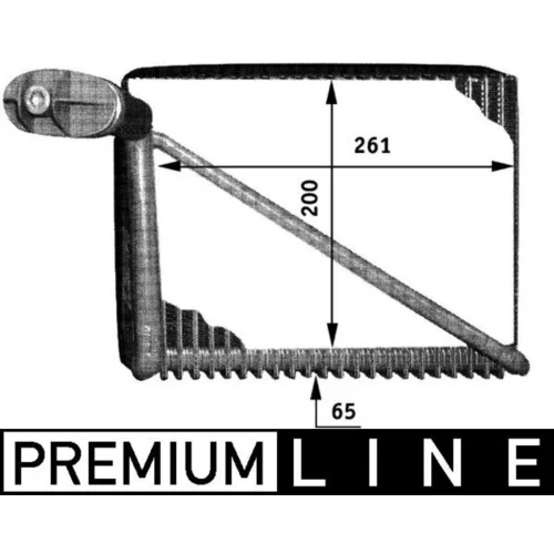 Výparník klimatizácie MAHLE AE 48 000P