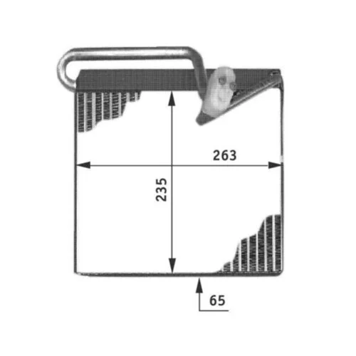 Výparník klimatizácie AE 51 000P /MAHLE/ - obr. 1