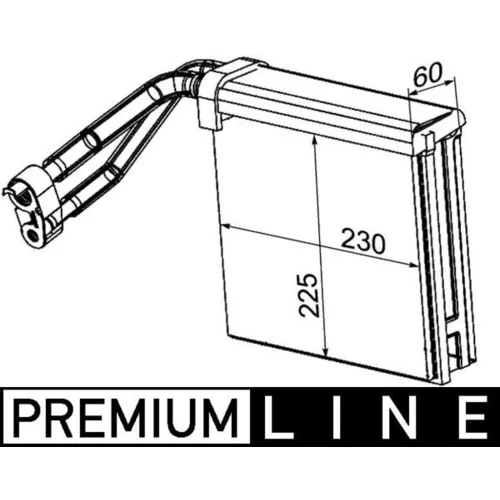 Výparník klimatizácie MAHLE AE 95 000P