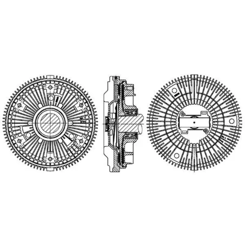 Spojka ventilátora chladenia CFC 117 000P /MAHLE/ - obr. 1