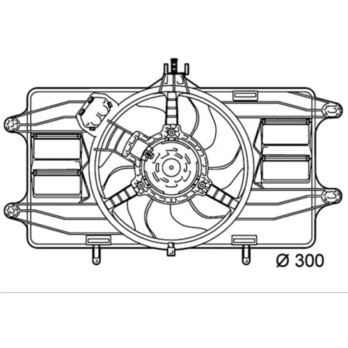 Ventilátor chladenia motora CFF 142 000P /MAHLE/ - obr. 1
