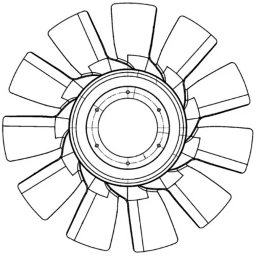 Koleso ventilátora chladenia motora CFW 82 000P /MAHLE/ - obr. 1