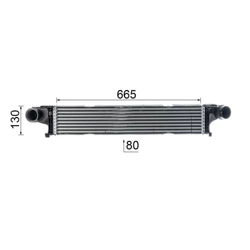 Chladič plniaceho vzduchu CI 145 000P /MAHLE/ - obr. 9