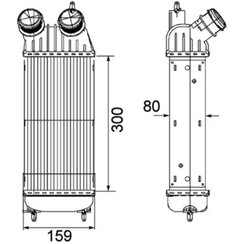 Chladič plniaceho vzduchu CI 171 000P /MAHLE/ - obr. 3