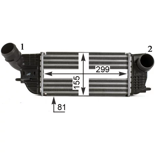 Chladič plniaceho vzduchu CI 466 000P /MAHLE/ - obr. 10