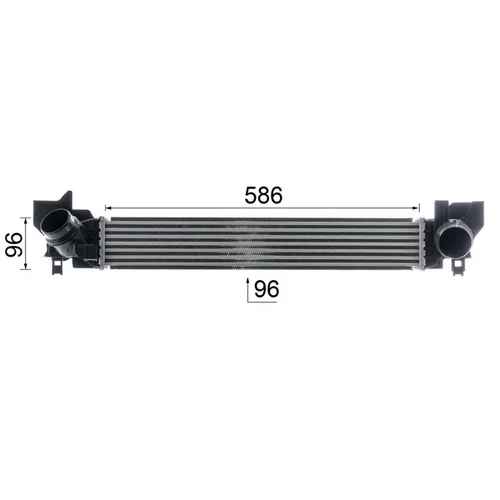 Chladič plniaceho vzduchu CI 614 000P /MAHLE/ - obr. 10
