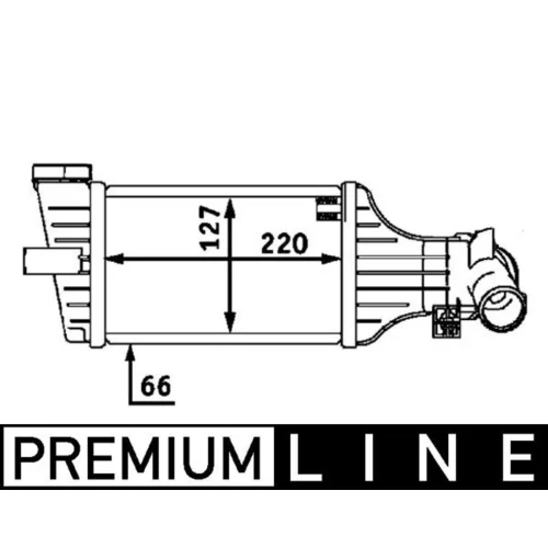 Chladič plniaceho vzduchu CI 71 000P /MAHLE/ - obr. 2