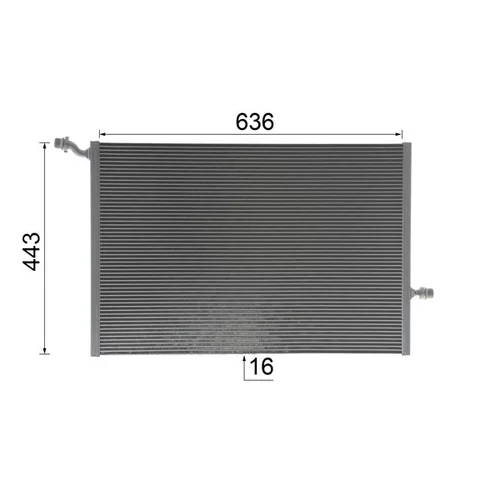 Nízkoteplotný chladič, chladič turbodúchadla CIR 25 000P /MAHLE/ - obr. 11