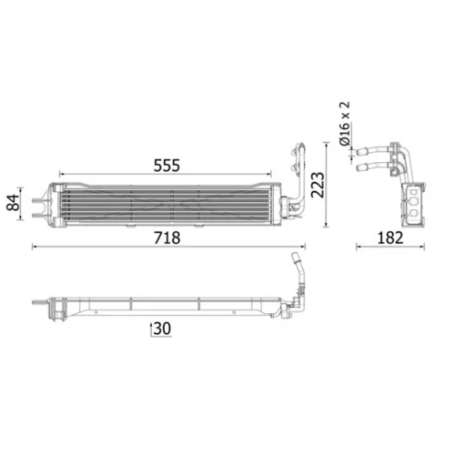 Chladič oleja automatickej prevodovky CLC 333 000P /MAHLE/ - obr. 1