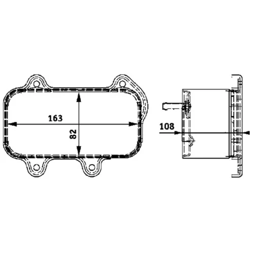 Chladič motorového oleja CLC 39 000P /MAHLE/ - obr. 1
