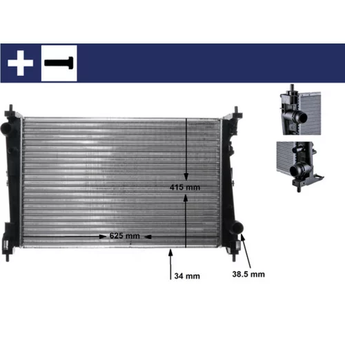 Chladič motora MAHLE CR 1112 000S