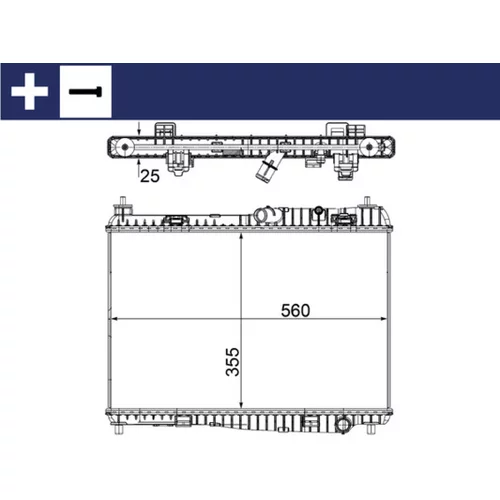Chladič motora MAHLE CR 1135 000S