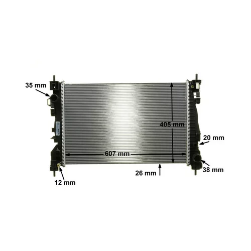 Chladič motora CR 1180 000P /MAHLE/ - obr. 16