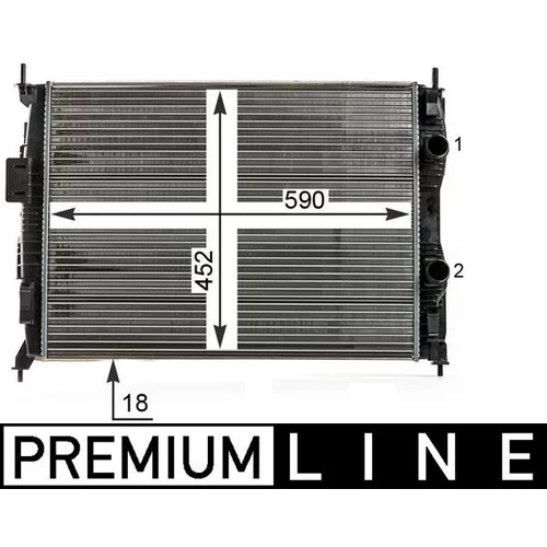Chladič motora MAHLE CR 14 000P