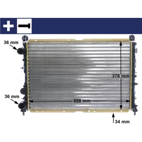 Chladič motora MAHLE CR 1412 000S
