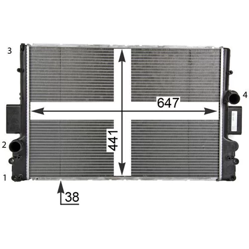 Chladič motora CR 1551 000P /MAHLE/ - obr. 9
