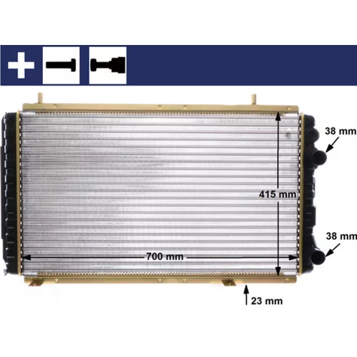 Chladič motora MAHLE CR 168 000S