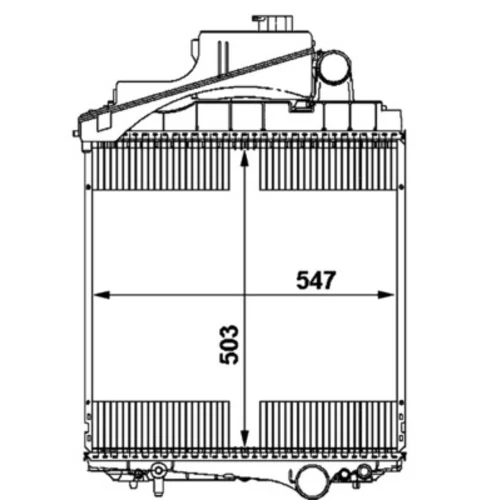 Chladič motora CR 1729 000P /MAHLE/ - obr. 1