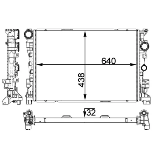 Chladič motora CR 1772 000P /MAHLE/ - obr. 1