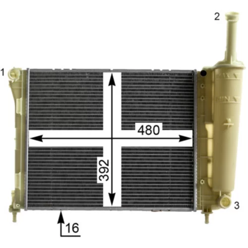 Chladič motora CR 2005 000P /MAHLE/ - obr. 7