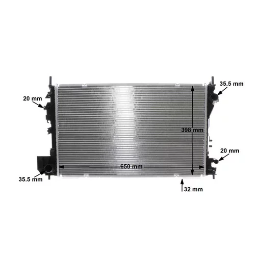 Chladič motora CR 834 000S /MAHLE/ - obr. 17