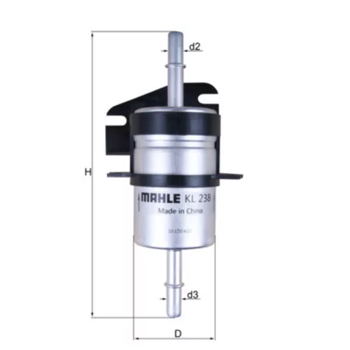 Palivový filter KL 238 /MAHLE/ - obr. 2