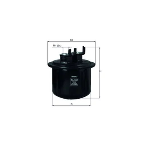 Palivový filter KL 562 /MAHLE/ - obr. 2