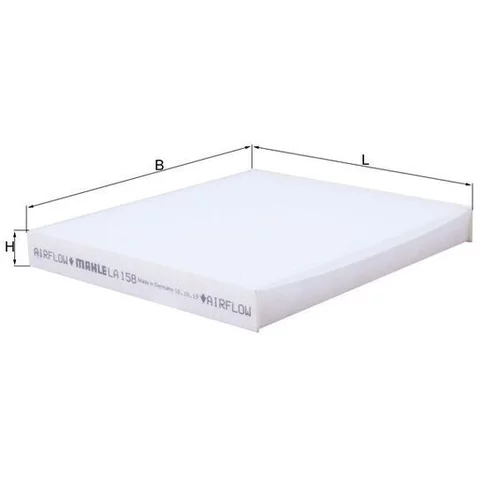 Filter vnútorného priestoru LA 158 /MAHLE/ - obr. 1