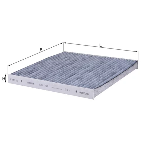 Filter vnútorného priestoru LAK 157 /MAHLE/ - obr. 2
