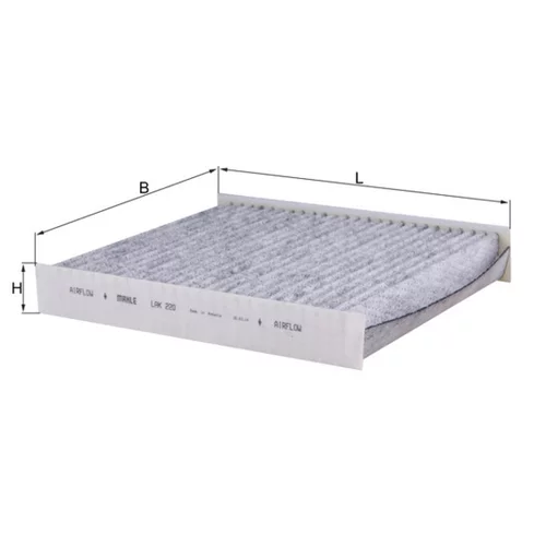 Filter vnútorného priestoru LAK 220 /MAHLE/ - obr. 1