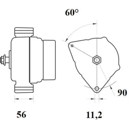 Alternátor MG 264 /MAHLE/ - obr. 1