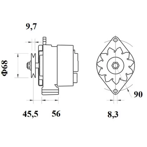Alternátor MG 461 /MAHLE/ - obr. 4