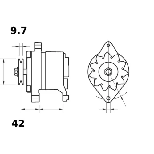 Alternátor MG 491 /MAHLE/ - obr. 2
