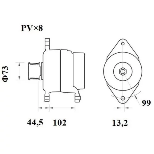 Alternátor MG 815 /MAHLE/ - obr. 4