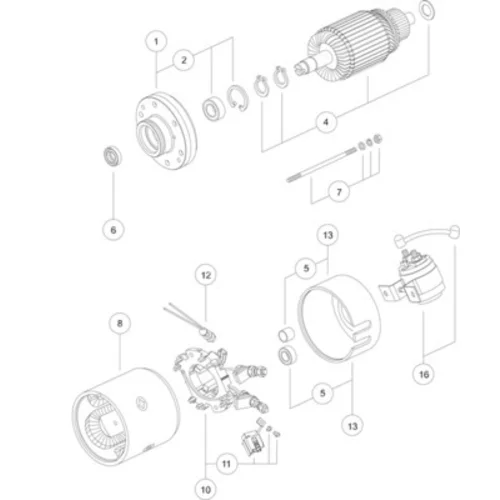 Elektromotor MM 160 /MAHLE/ - obr. 2
