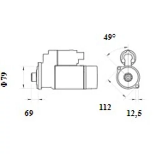 Štartér MS 1090 /MAHLE/ - obr. 3