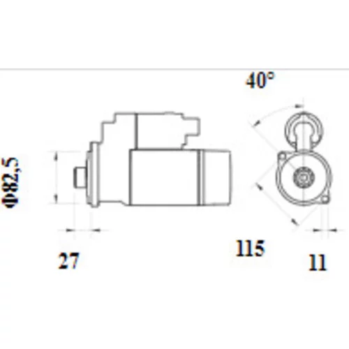 Štartér MS 1153 /MAHLE/ - obr. 1