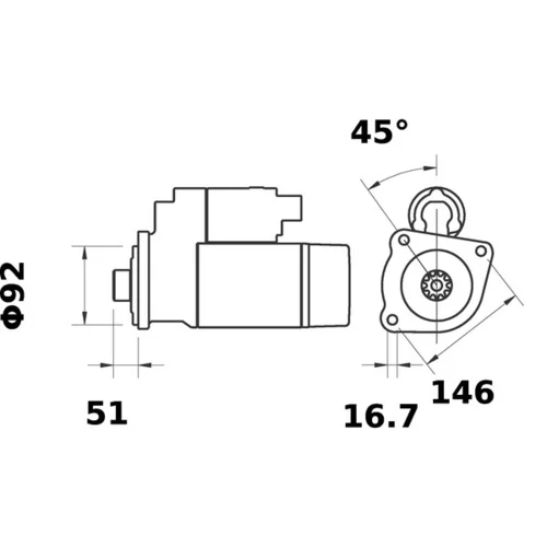 Štartér MS 46 /MAHLE/ - obr. 4