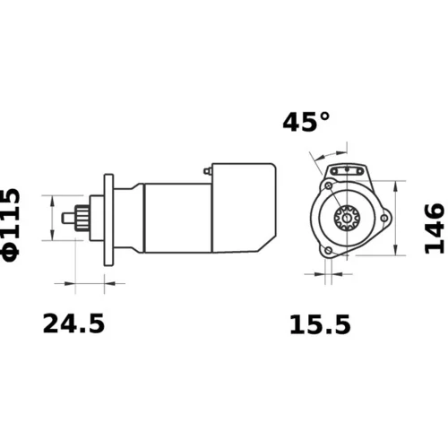 Štartér MS 562 /MAHLE/ - obr. 4