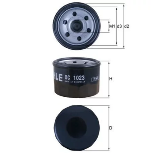 Olejový filter OC 1023 /MAHLE/